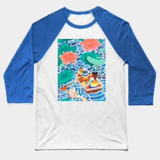 Boating through the water lilies Baseball T-Shirt